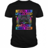 Level 42 Unlocked Awesome Since 1980 42nd Birthday Gaming T Shirt