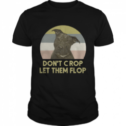 Pitbull Don’t crop let them flop sunset tshirt