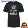 Cat Ladies for Kamala Funny Cat 2024 President Kamala-Harris T-shirt