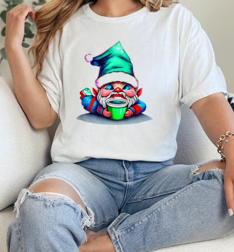 Adorable gnome surrounded by gifts T-Shirt Classic Women's T-shirt