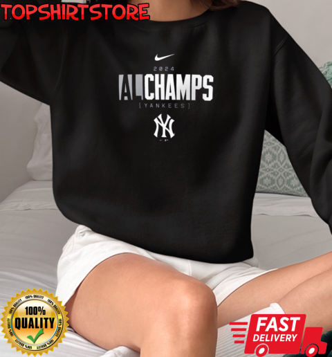 American League Champions MLB New York Yankees 2024 Logo T-Shirt Unisex Sweatshirt