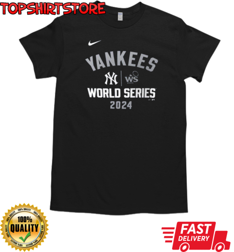 American League Champions MLB New York Yankees 2024 World Series Arched Lockup T-Shirt