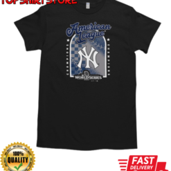 American League Champions MLB New York Yankees Black 2024 Tri Blend T-Shirt