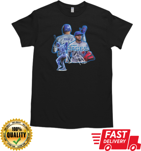 Andy Pages LA Dodgers Signature T-Shirt