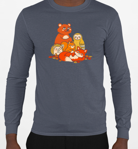 Animals X The Breakfast Club The Autumn Club T-Shirt Long Sleeved T-shirt 