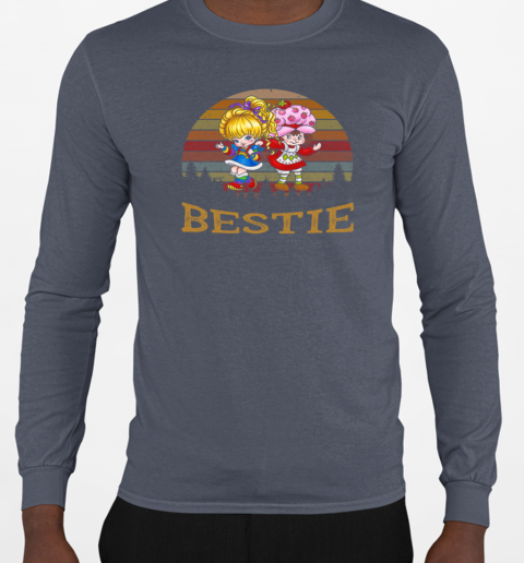 Bestie Strawberry Shortcake Vintage T-Shirt Long Sleeved T-shirt 