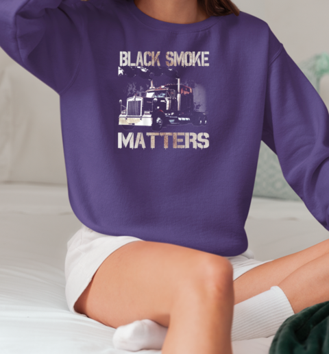 Black Smoke Matters Trucker T-Shirt Unisex Sweatshirt