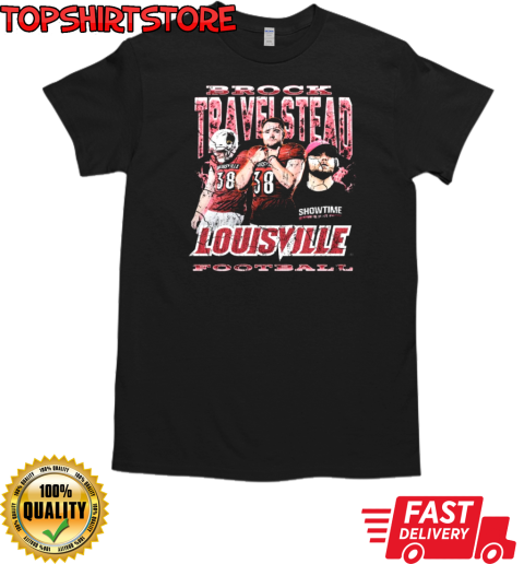 Brock Travelstead Louisville Cardinals Football 90s Graphic T-Shirt