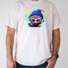 Cartoon Character with Elf Hat and Coffee T-Shirt Classic Men's T-shirt