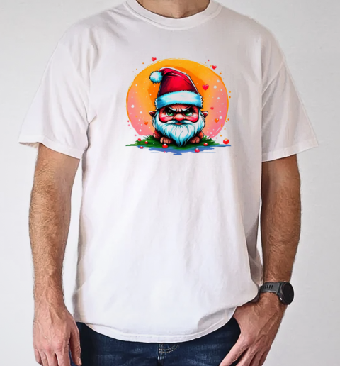 Cartoon Gnome Illustration for Christmas Greetings T-Shirt