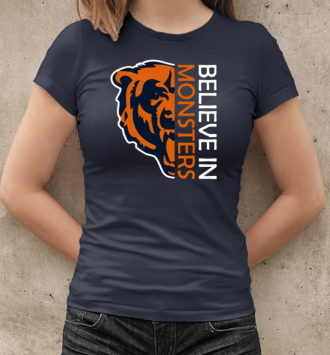 Chicago Bears Graphic Tee – Believe in Monsters T-Shirt Classic Women's T-shirt