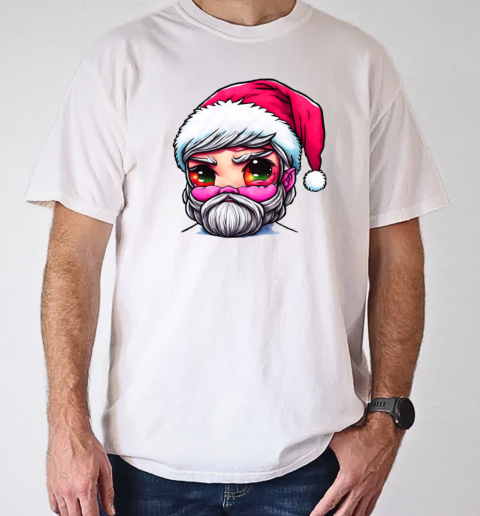 Christmas Cartoon Character with Beard and Red Eyes T-Shirt