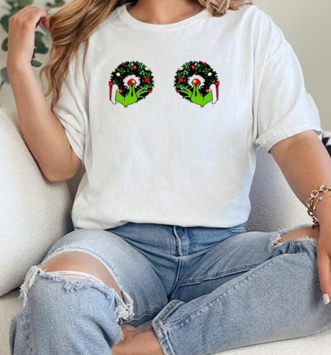 Christmas Wreath grinch T-Shirt Classic Women's T-shirt