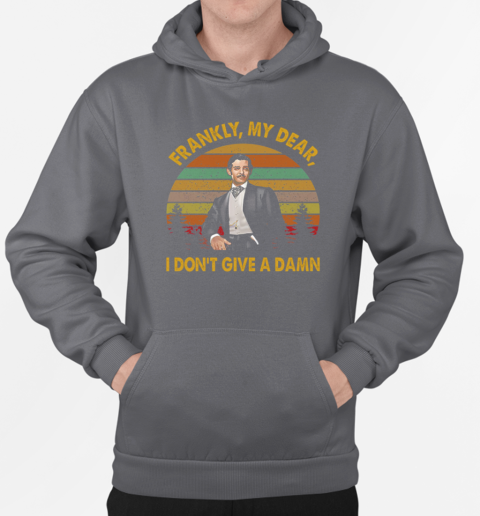 Clark Gable Frankly My Dear I Don't Give A Damn Retro Vintage T-Shirt Unisex Hoodie