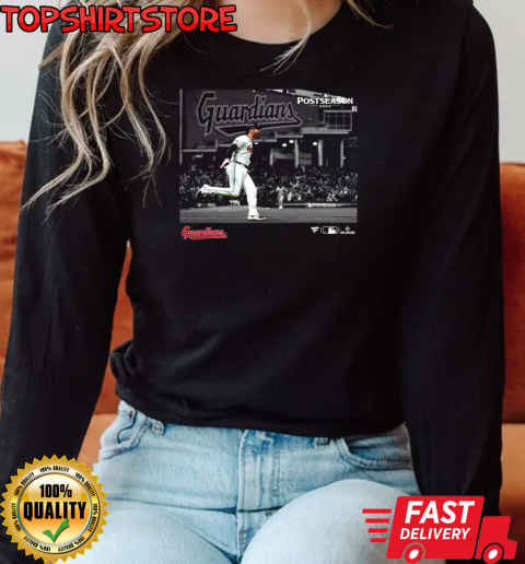 Cleveland Guardians David Fry 2024 MLB Postseason Moments T-Shirt Long Sleeved T-shirt 