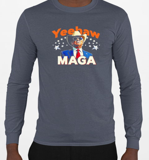 Cow President Trump 2024 Election Maga T-Shirt Long Sleeved T-shirt 