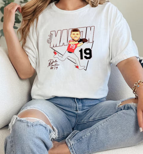 Dale Martin 19 Caricature Louisiana Ragin' Cajuns football Signature T-Shirt Classic Women's T-shirt