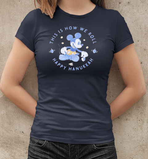 Design Mickey Mouse Hanukkah Pullover T-Shirt Classic Women's T-shirt