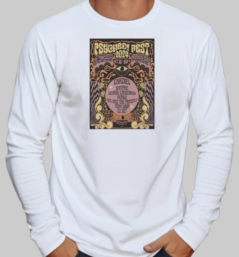 Design Psyched! Fest Rickshaw Stop In San Francisco CA Oct 30 Nov 4 2024 Poster T-Shirt Long Sleeved T-shirt 