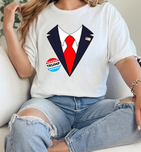 Donald Trump Halloween US Flag T-Shirt Classic Women's T-shirt