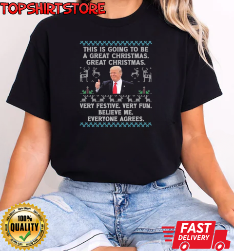 Donald Trump This Is Going To Be A Great Cheriams Great Christmas Ugly Christmas 2024 T-Shirt Classic Women's T-shirt