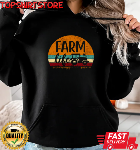 Farm Life Tractor T-Shirt Unisex Hoodie