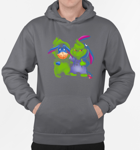 Grinch And Eeyore Winnie The Pooh T-Shirt Unisex Hoodie