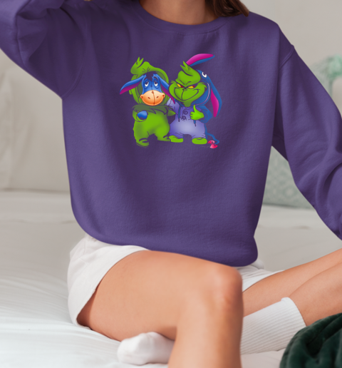 Grinch And Eeyore Winnie The Pooh T-Shirt Unisex Sweatshirt