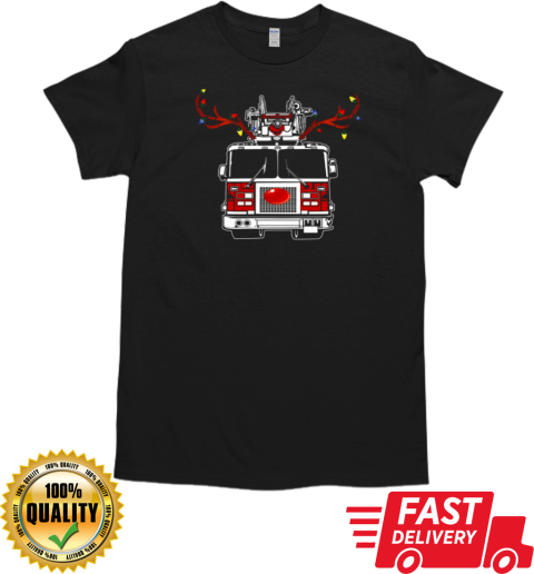 Here I Come Christmas Firefighter T-Shirt