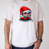 Humorous Cartoon Character with Santa Hats and Alcoholic Drink T-Shirt Classic Men's T-shirt