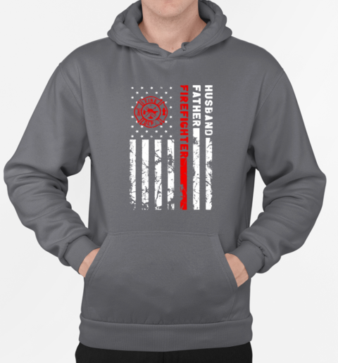 Husband Father Firefighter Interesting Father's Day Firefighter T-Shirt Unisex Hoodie