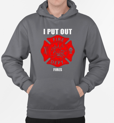 I Put Out Halloween Costume Firefighter T-Shirt Unisex Hoodie