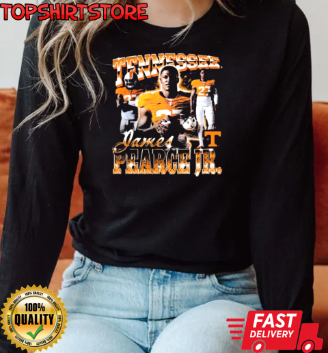 James Pearce Jr. Tennessee Volunteers 90s Graphic T-Shirt Long Sleeved T-shirt 