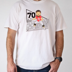 Jax Harrington 70 Louisiana Ragin' Cajuns football Caricature Signature T-Shirt