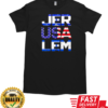 Jerusalem Israel Flag and US Flag T-Shirt Classic Men's T-shirt