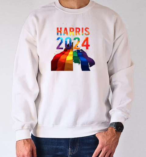 Kamala Harris 2024 Pride Colorful T-Shirt Unisex Sweatshirt