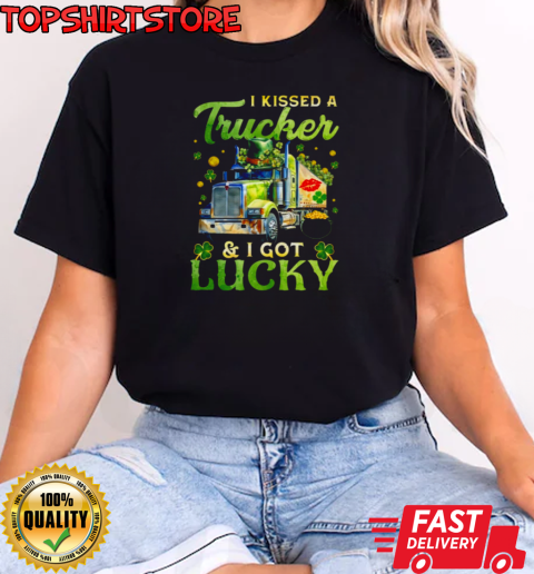 Kissed A Trucker Got Lucky T-Shirt Classic Women's T-shirt