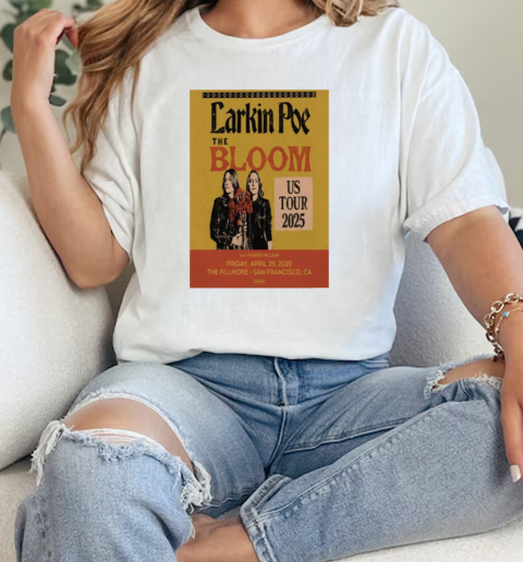 Larkin Poe The Fillmore in San Francisco CA April 25 2025 T-Shirt Classic Women's T-shirt