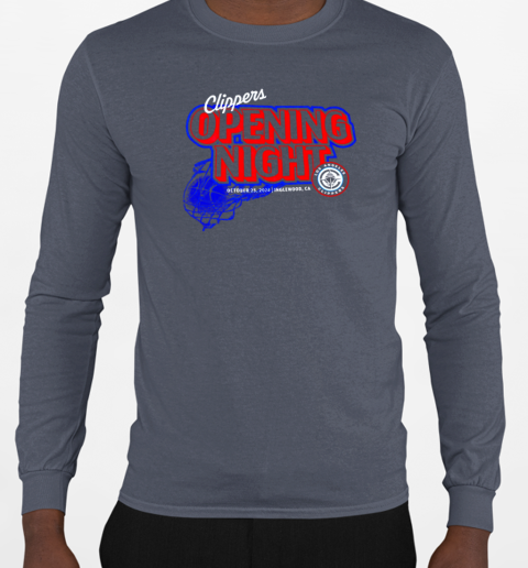 Los Angeles Clippers Opening Night 2024 T-Shirt Long Sleeved T-shirt 