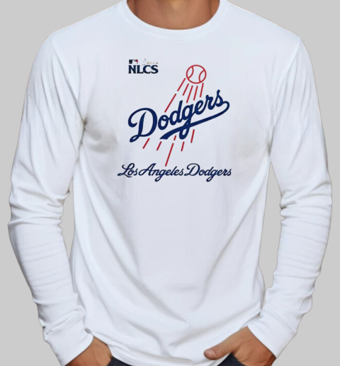 Los Angeles Dodgers 2024 NLCS Champions Logo T-Shirt Long Sleeved T-shirt 