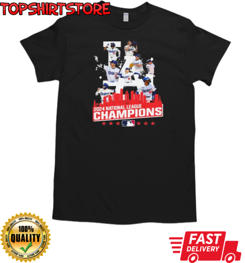 Los Angeles Dodgers 2024 National League Champions Best Team Portrait T-Shirt