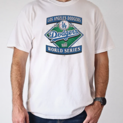 Los Angeles Dodgers '47 2024 World Series Franklin Logo T-Shirt