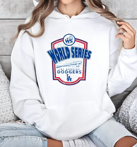 Los Angeles Dodgers Majestic Threads 2024 World Series Raglan Softhand T-Shirt Unisex Hoodie