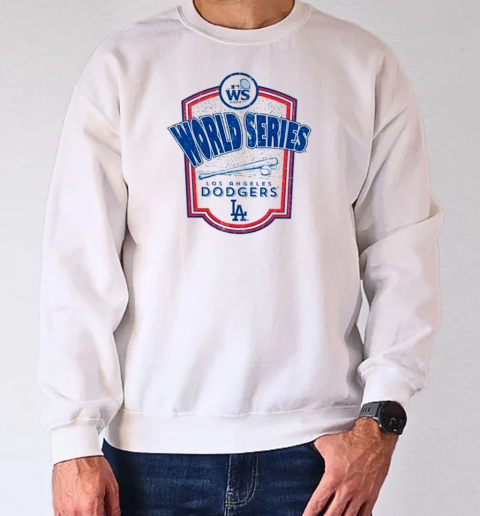 Los Angeles Dodgers Majestic Threads 2024 World Series Raglan Softhand T-Shirt Unisex Sweatshirt