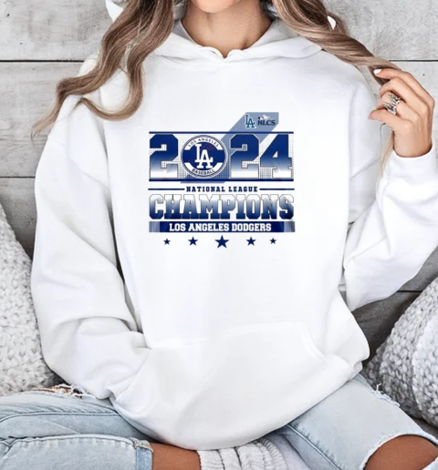 Los Angeles Dodgers National League Champions Victory 2024 T-Shirt Unisex Hoodie