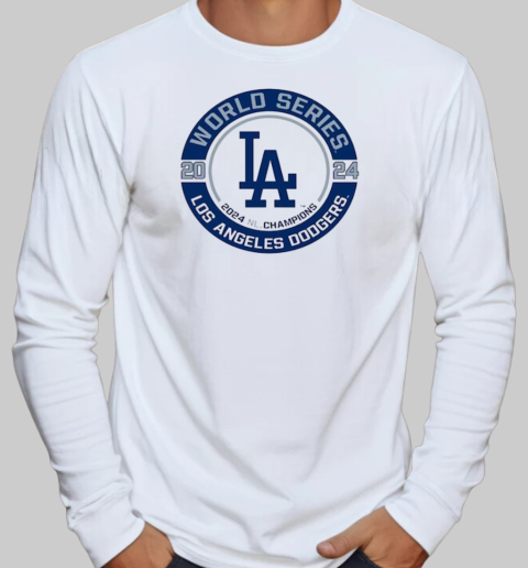 Los Angeles Dodgers World Series 2024 NL Champions T-Shirt Long Sleeved T-shirt 