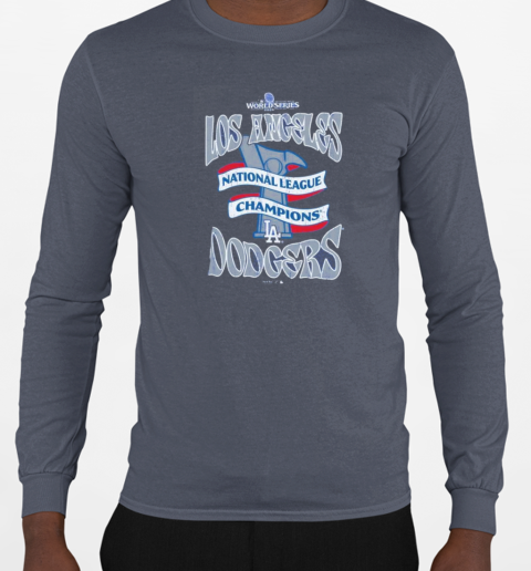 Los Angeles Dodgers World Series National League Champions T-Shirt Long Sleeved T-shirt 