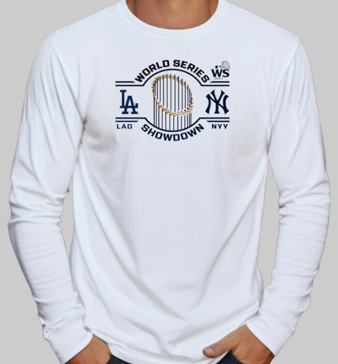 Los Angeles Dodgers vs New York Yankees 2024 World Series Matchup Changeup T-Shirt Long Sleeved T-shirt 