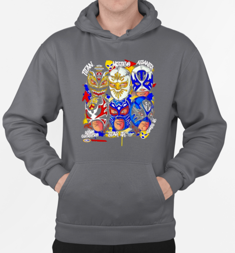 MLW Stars of CMLL Faces T-Shirt Unisex Hoodie