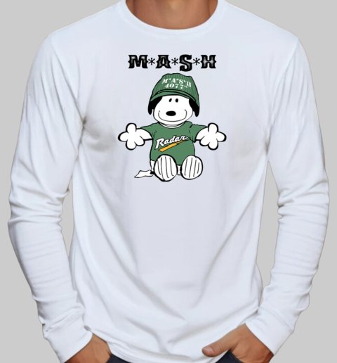 Mash 4077th Radar Snoopy T-Shirt Long Sleeved T-shirt 